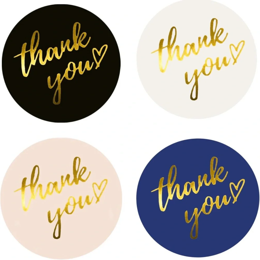 Thank You Stickers 1.5inch - 500pcs